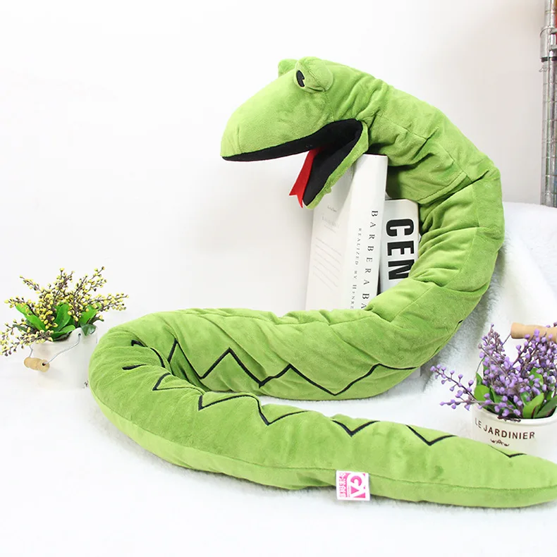 Serpent Soft Stuffed Plush Doll Toys Kawaii Delicate Home Parents Accompany Puppet Decoration Birthday Gifts for Kids or Friends