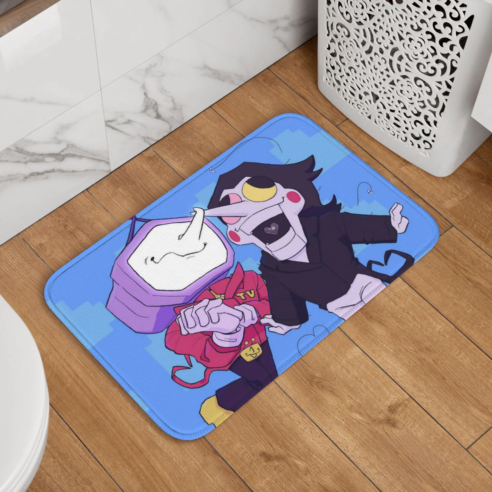 Alfombra duradera para el hogar, alfombra para la entrada de la cocina, alfombrilla para el baño, Game Deltarune Spamton Tenna