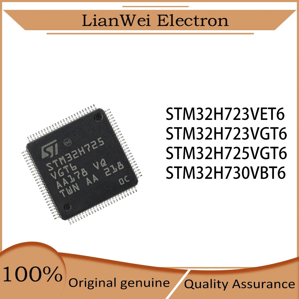 

STM32H723VET6 STM32H723VGT6 STM32H725VGT6 STM32H730VBT6 STM32H723 STM32H725 STM32H730 IC MCU Chip LQFP-100