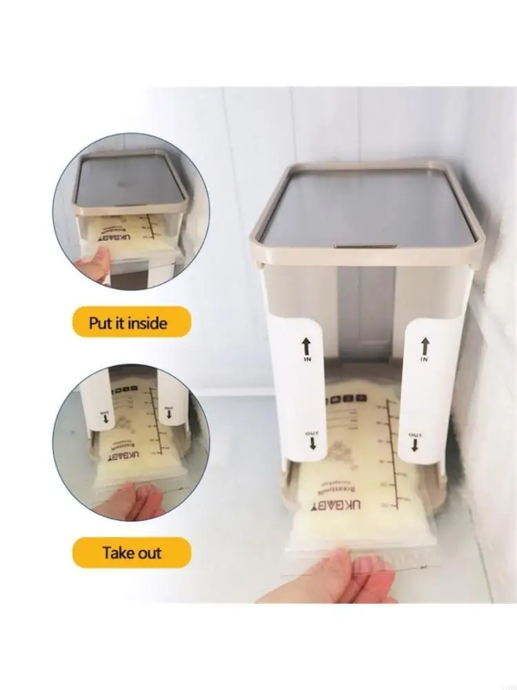 

N1HB 2-в-1 грудь для хранения молока для хранения морозильной камеры многоразовый пакет для хранения грудного молока Удобный