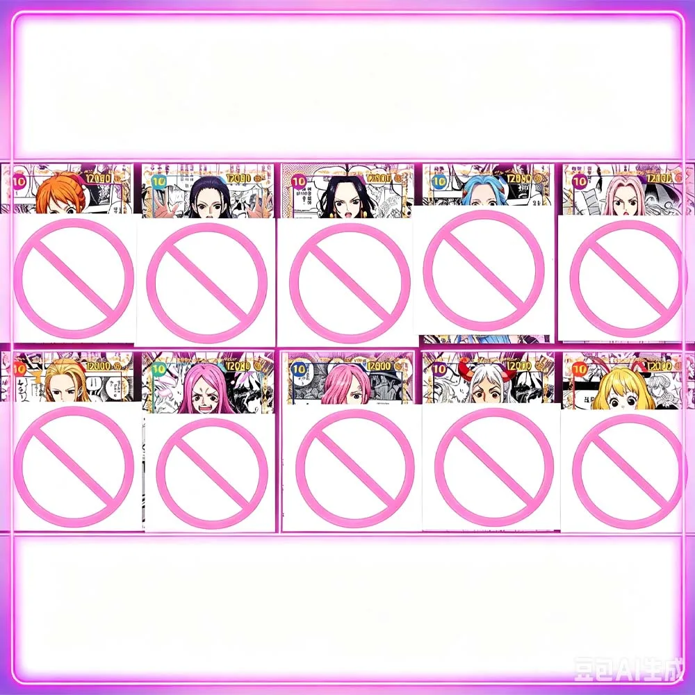 10Pcs/set Diy Self Made One Piece Nico Robin Vivi Collection Card Refraction Color Flash Nami Bathroom Cute Gift Toys