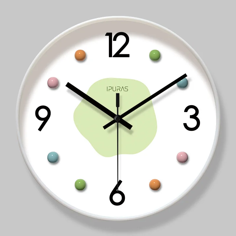 

Home Decor Super quiet 7013 simple three-dimensional cute macaron wall clock home clock living room wall clock wall clock quartz
