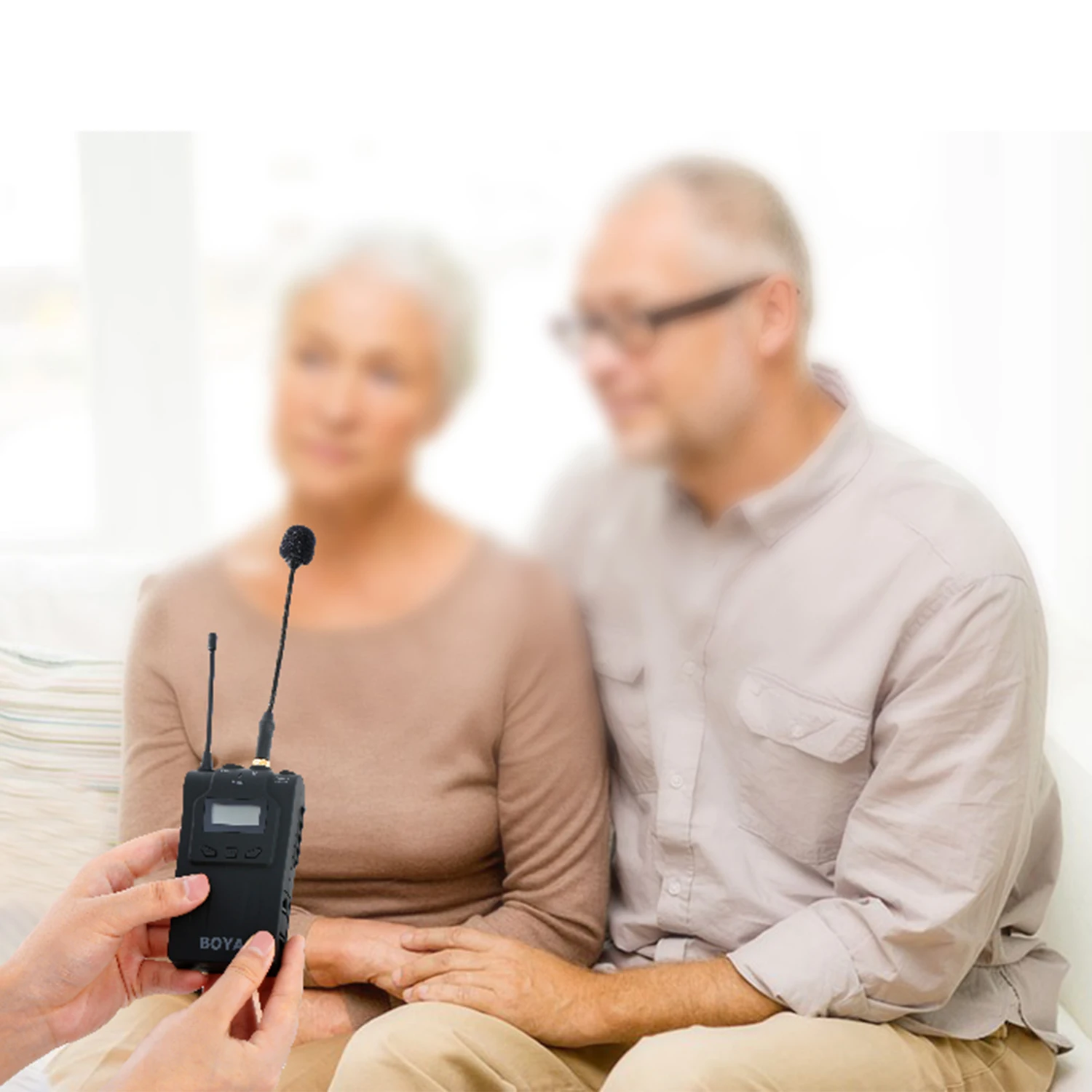 BOYA – Microphone Audio Flexible omnidirectionnel à col de cygne, BY-UM2/3.5mm, TRS, pour système de Microphone Lavalier sans fil