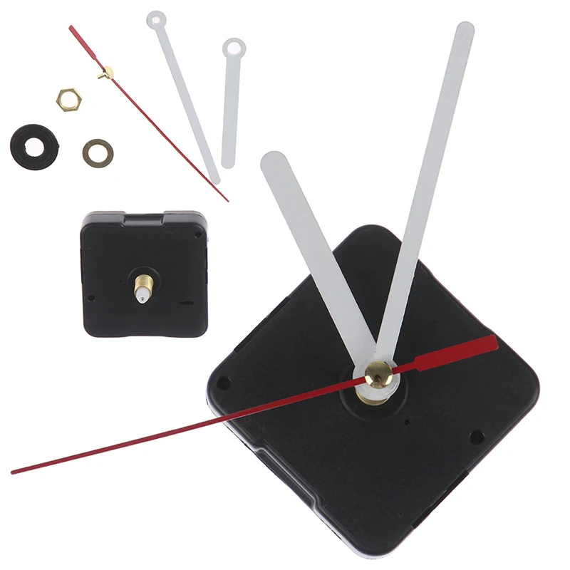 DIY Silent Classic sliver Quartz Watch Wall Clock Movement Mechanism Parts