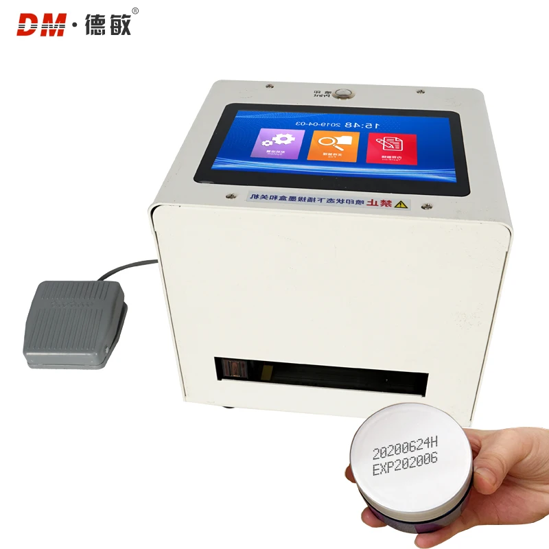 DeminA12 Production Date Concave And Convex Surface Printing Can Bottle QR Code Batch Number Desktop Printer Inkjet Printer