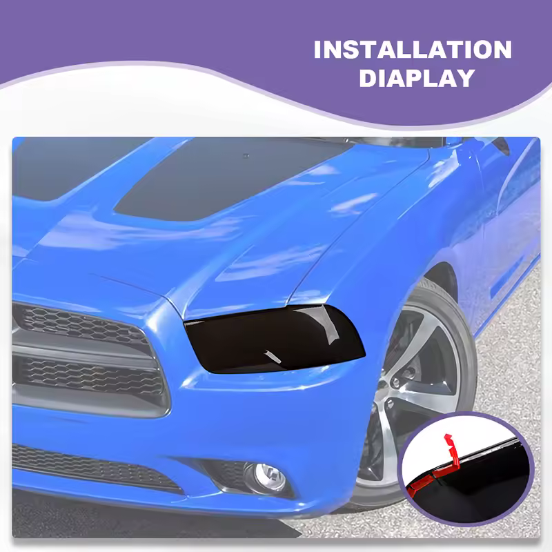 BAWA Front Fog Light/Headlight/Taillight Decoration Cover for Dodge Charger 2011 2012 2013 2014 Car Exterior Accessories - AliExpress