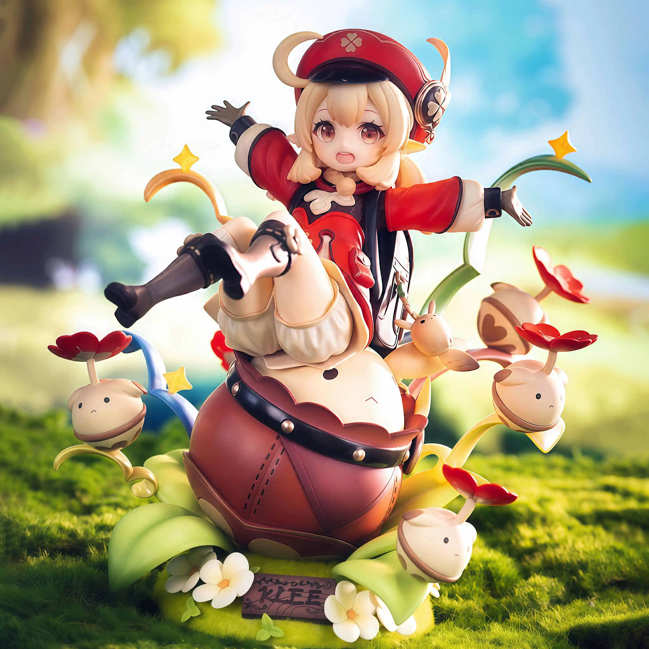 

Spot Sound Uncle Game Periphery Naxida High Quality Edition Grass God Little Lucky Grass King Handmade Model Ornament Limited