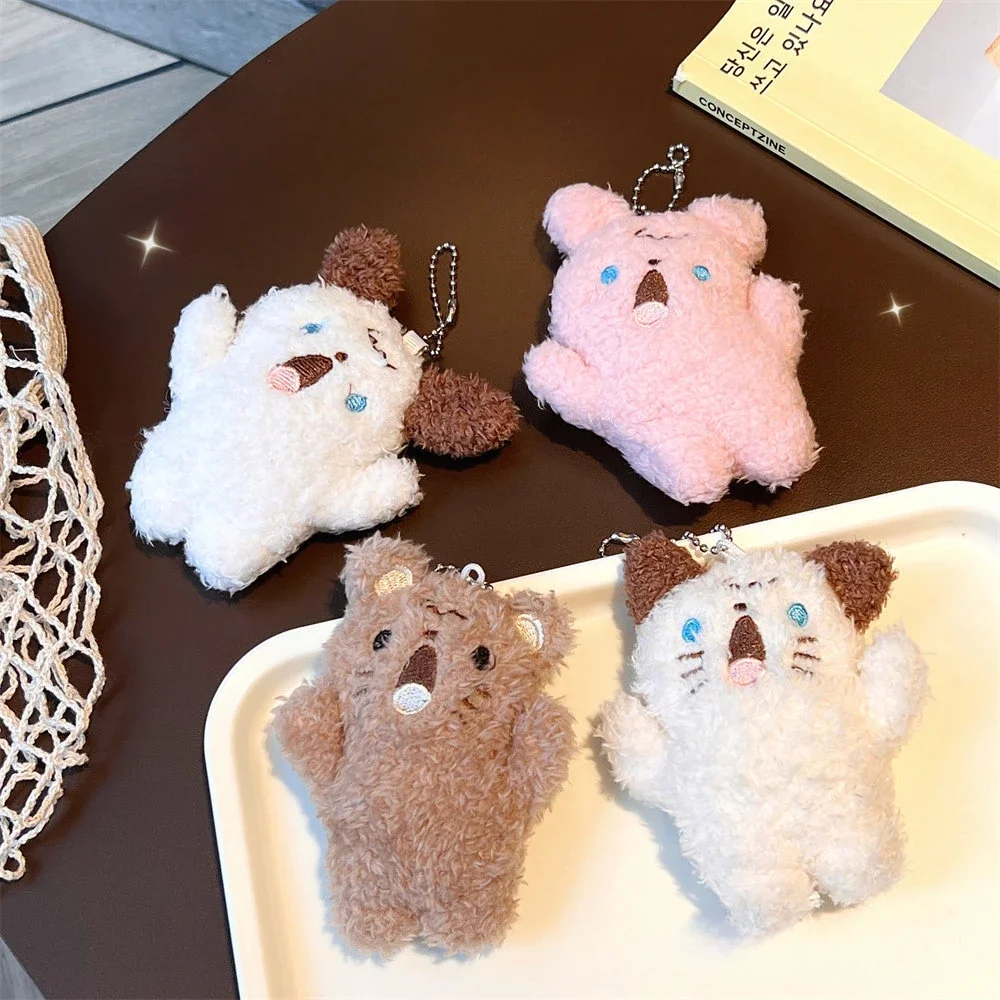 

2Pcs Cute Plush Dog Charms Cartoon Animal Dog Doll Pendant Couple Gift For Jewelry Diy Making Bag Camera Mobile Phone Keychains