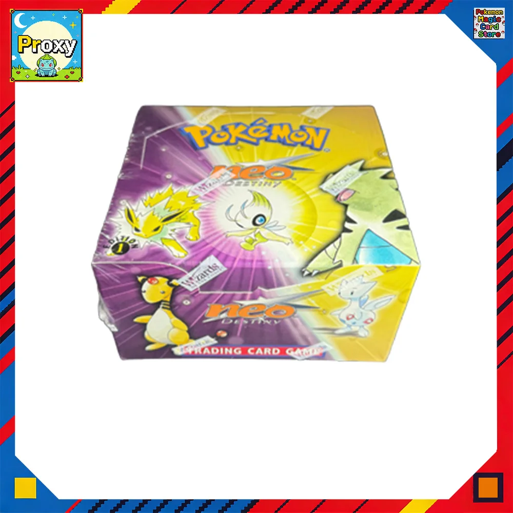 

Pokemon PTCG Cards Neo Destiny 1st Edition Booster Box Proxy Cards Supplementary Pack Anime Card Desktop Game Battle Cards toy