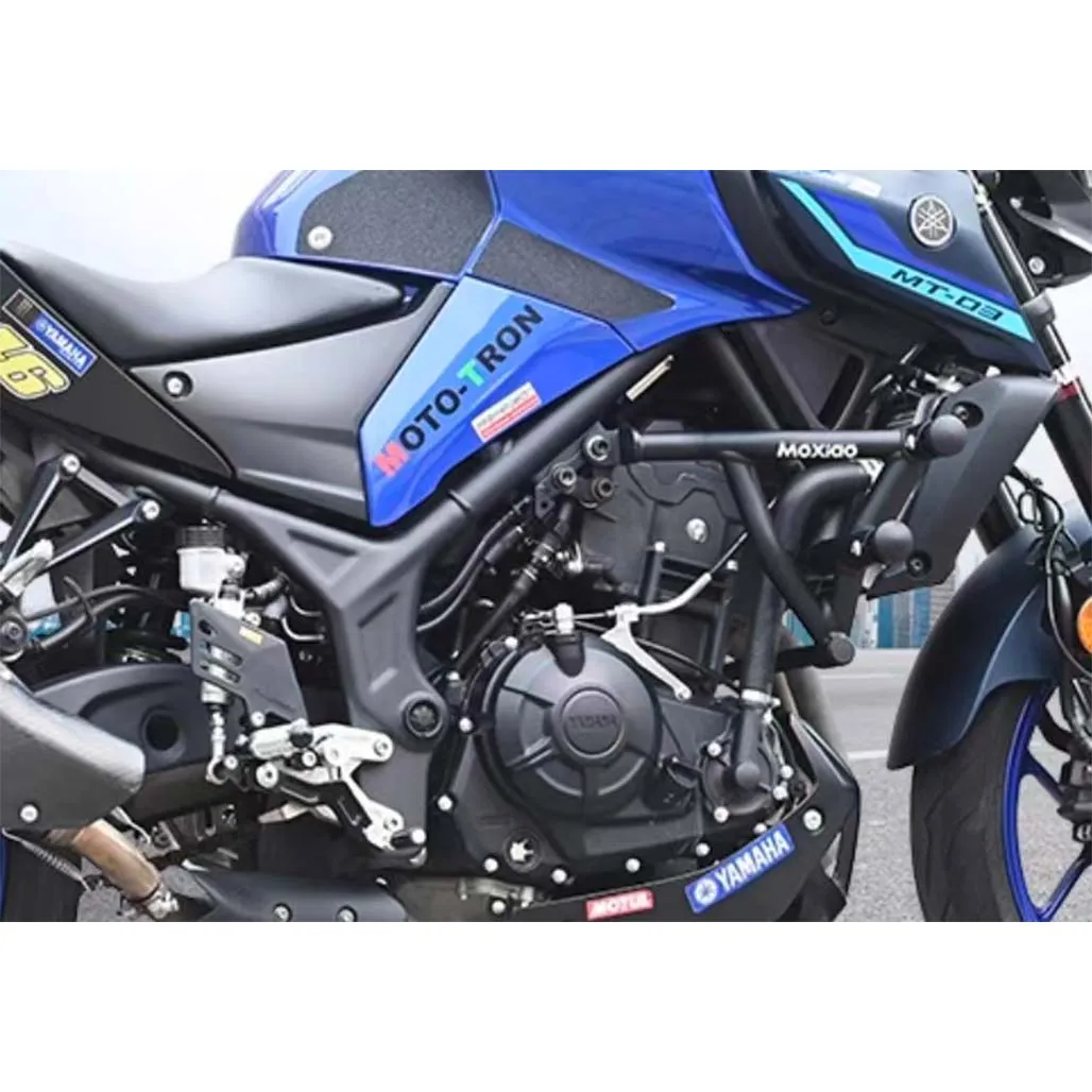 For Yamaha MT-03 MT 03 Modification of anti-fall bumper bumper with double spring head for engine protection bar