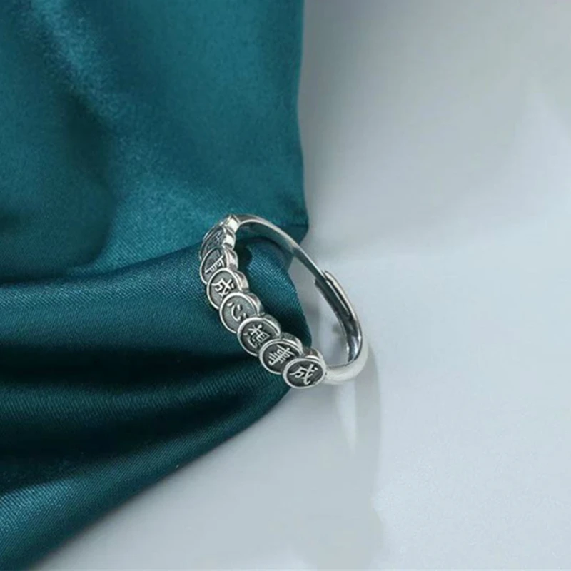 Vintage Adjustable Finger Rings Cute May All Your Wishes Come True Rings For Women Men Couple Lovers Anniversary Jewelry Gift