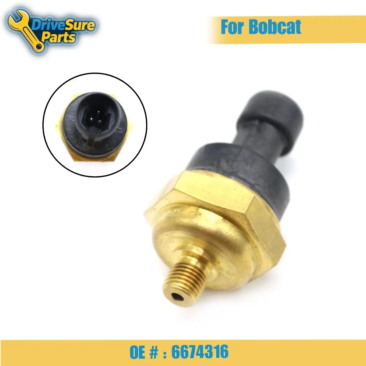 Not Pressure Switch 6674316 Oil Pressure Sensor For Bobcat Skid Steer Loaders 751, 753, 763, 773, 863, 864, 873, 883, 963