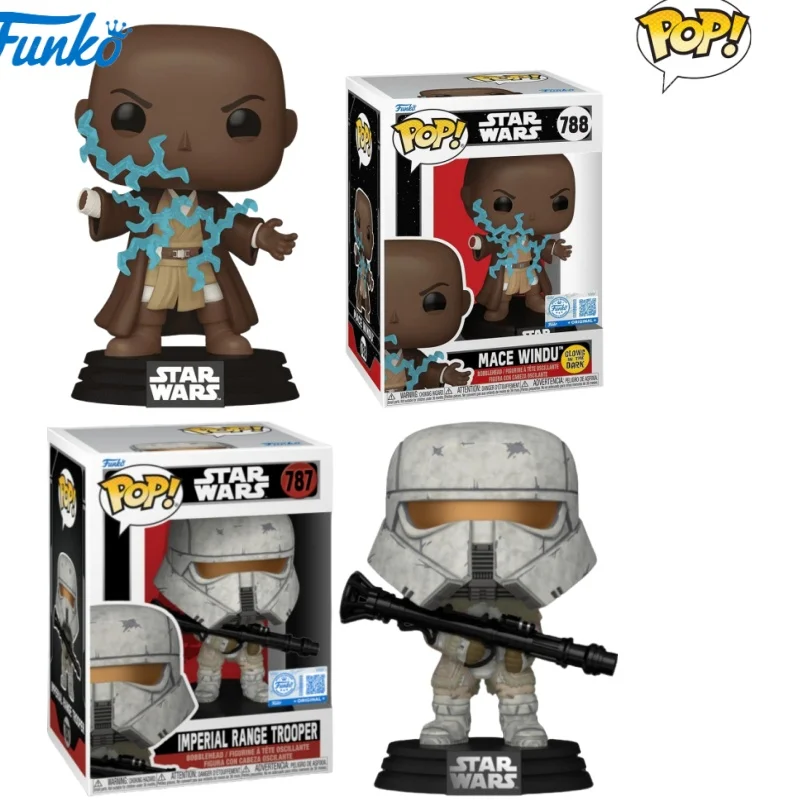 Funko Pop Star Wars Andor Mace Windu Imperial Range Trooper edición limitada figura de acción de Anime modelo coleccionable juguete de recuerdos