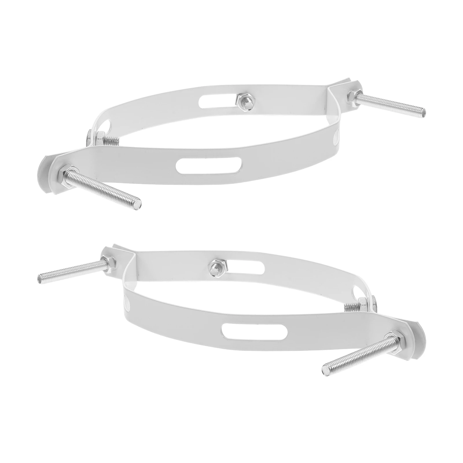 

1Set Solar Light Pole Mounting Bracket Extension Arm Lamp Post Installation Outdoor Lighting Fixture Support 4 Hoops