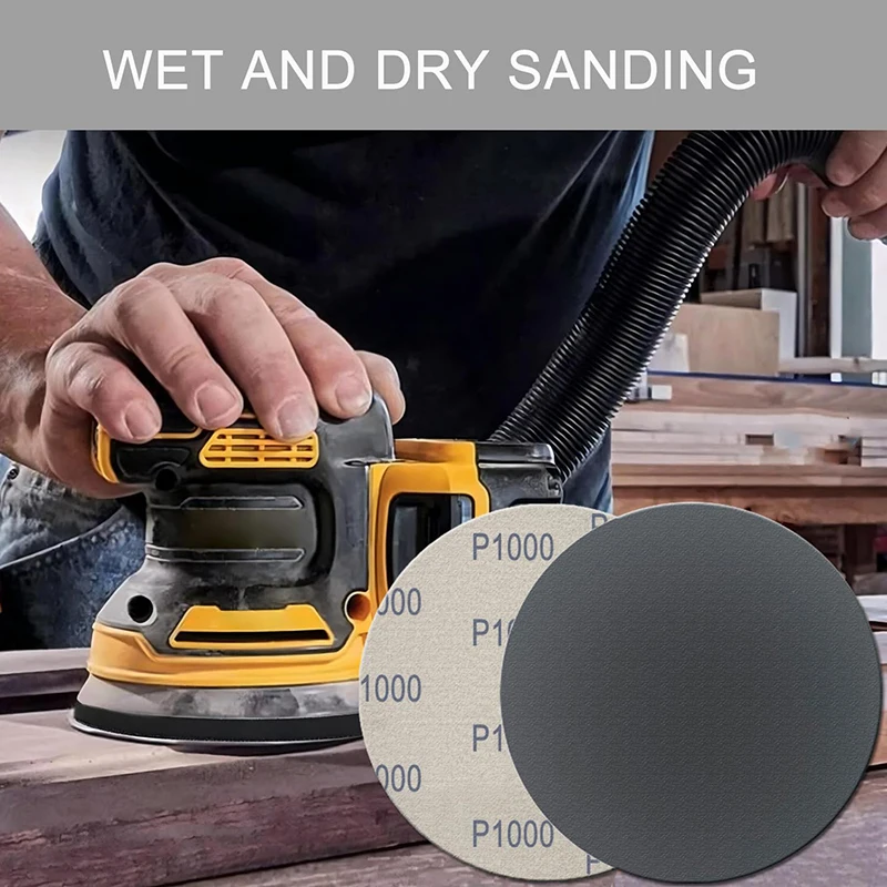

20 PCS 5 Inch 125mm Sanding Discs Waterproof Hook & Loop Wet/Dry Polishing Sandpaper 60-10000 Grit Assorted Grinding Disc