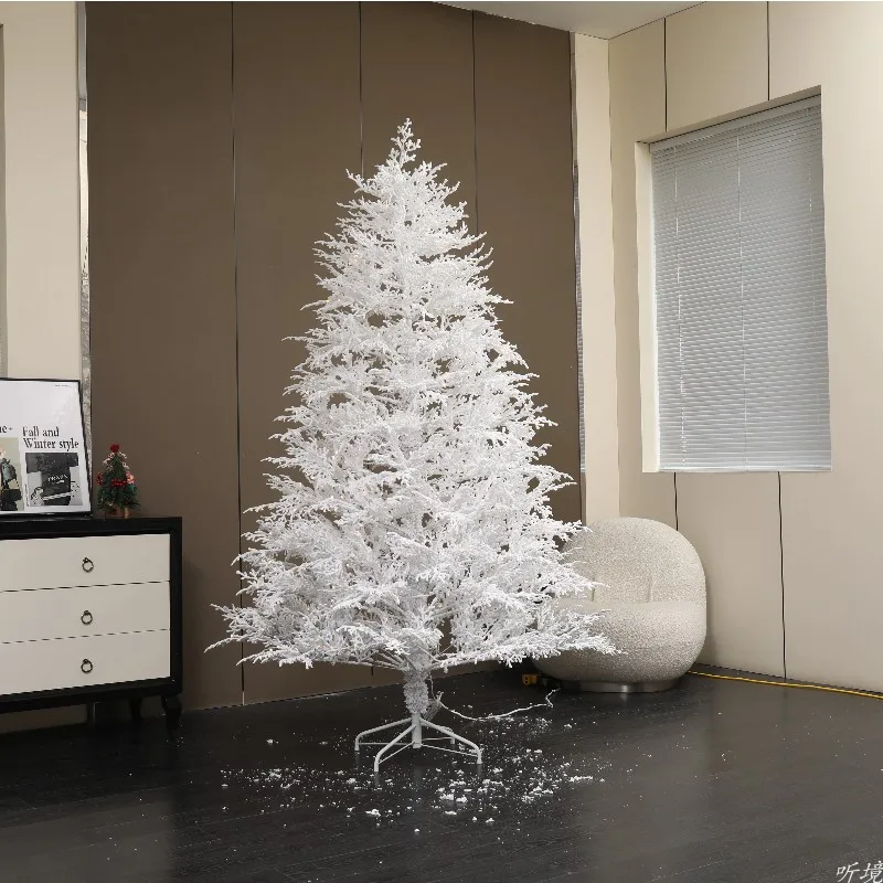 

2025 new dead branches falling snow Christmas tree white simple Christmas window decoration scene layout pure pe home