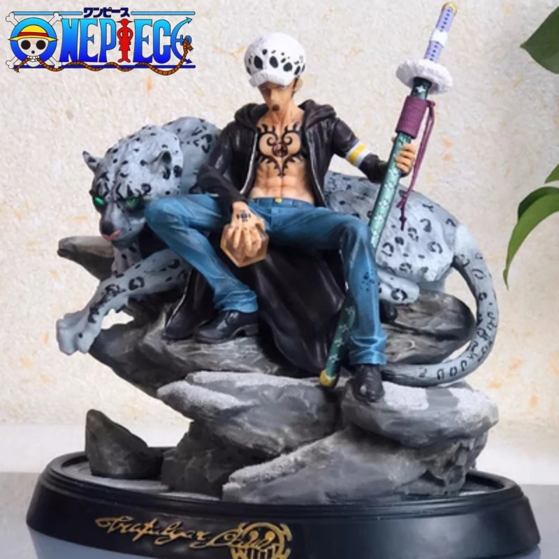 

One Piece Trafalgar Law 27cm Snow Leopard Scene Gk Devil Fruit Pvc Action Figure Toy Adult Statue Collection Model Doll Toy Gift