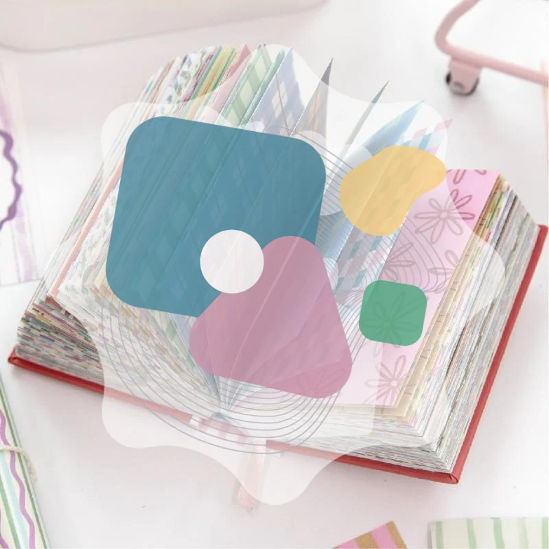 100pcs Moonlight Wish Book Series Memo Pads Exquisite Material Paper for Scrapbooking Diary Decor Collage DIY Journal Stationer