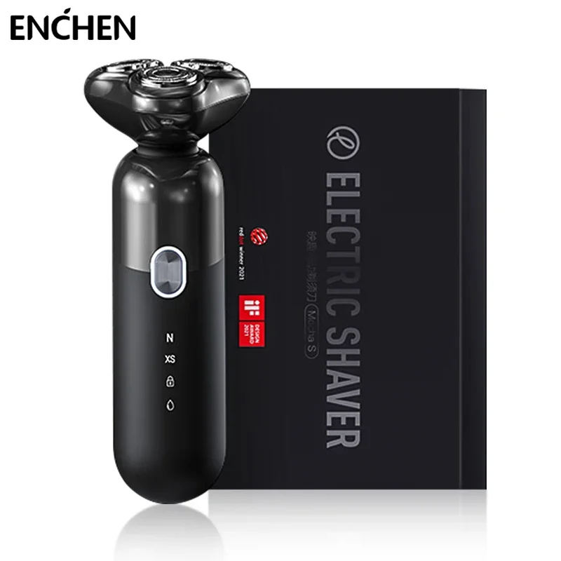 MIUI ENCHEN Mocha S Electric Shaver Wet Dry Beard Trimmer Ipx7 Waterproof Electric Razor Magnetic Cutter Head For Smart Life