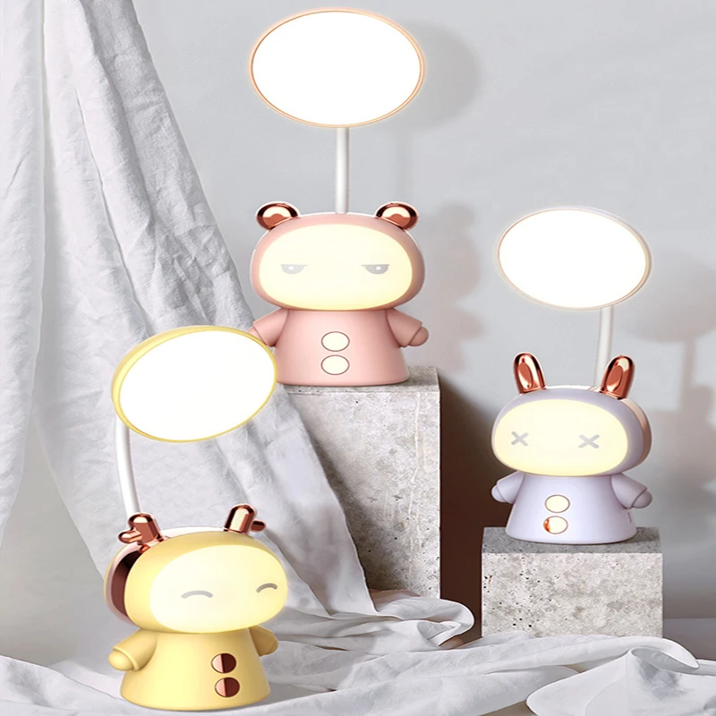 Led Night Light Lamp Cute Cartoon Astronaut Nightlight for Baby Kids Room Bedside Bedroom Living Room Table Lamps Decorative