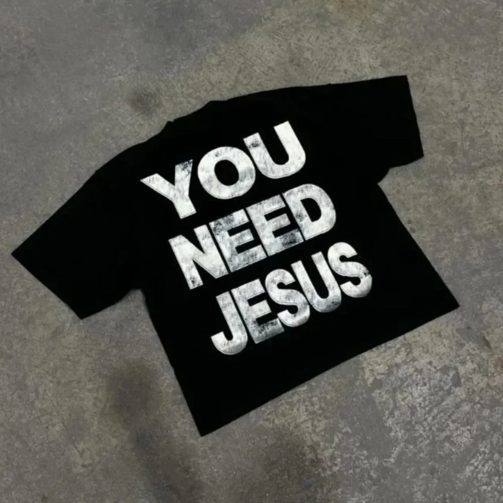Large Street Clothing Gothic Men's and Women's Printed T-shirts Harajuku Hip-hop Punk Cotton Loose Fitting Summer image 3