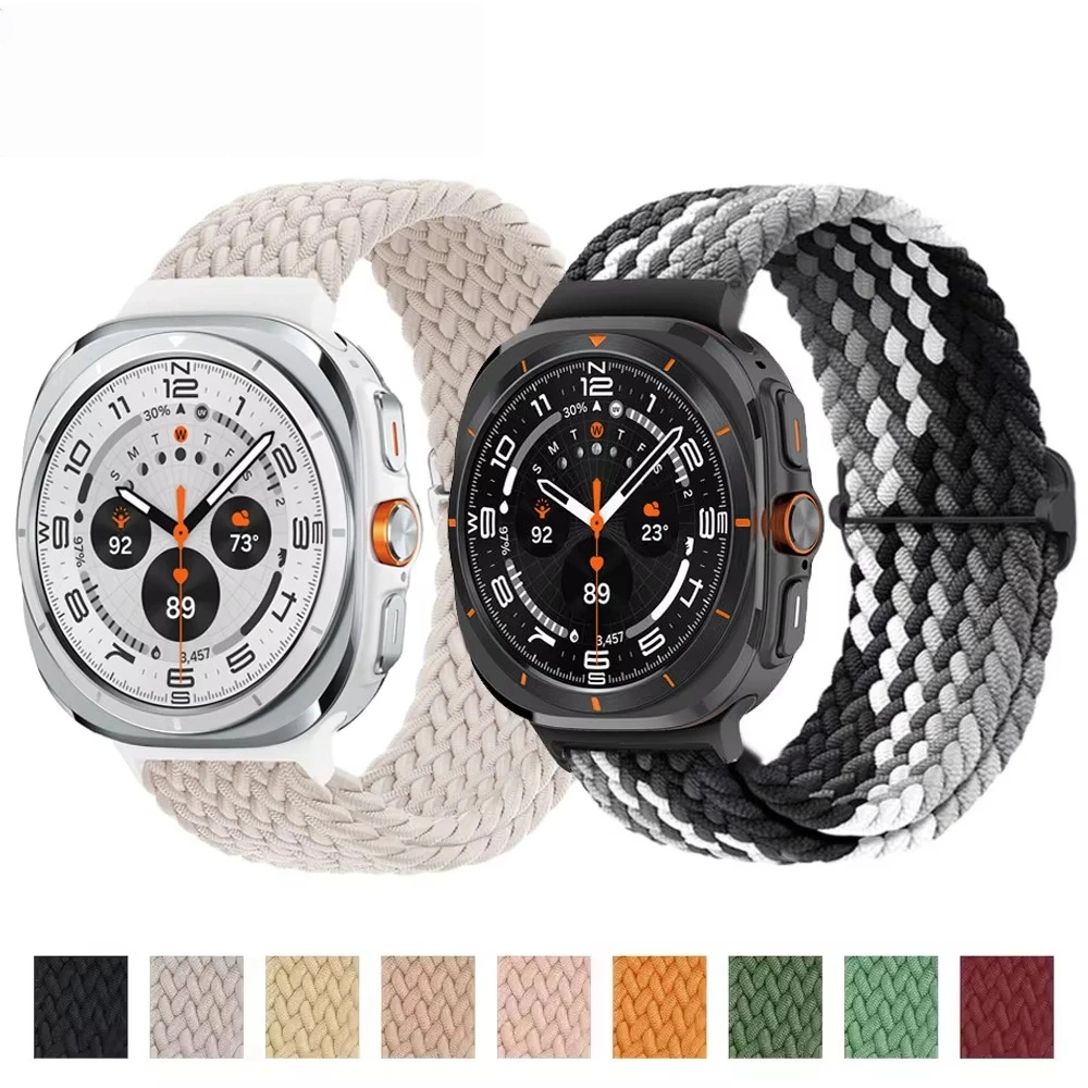 

Braided Band For Samsung Galaxy Watch Ultra accessories Adjustable Nylon sport bracelet Galaxy watch Ultra Smart watch strap