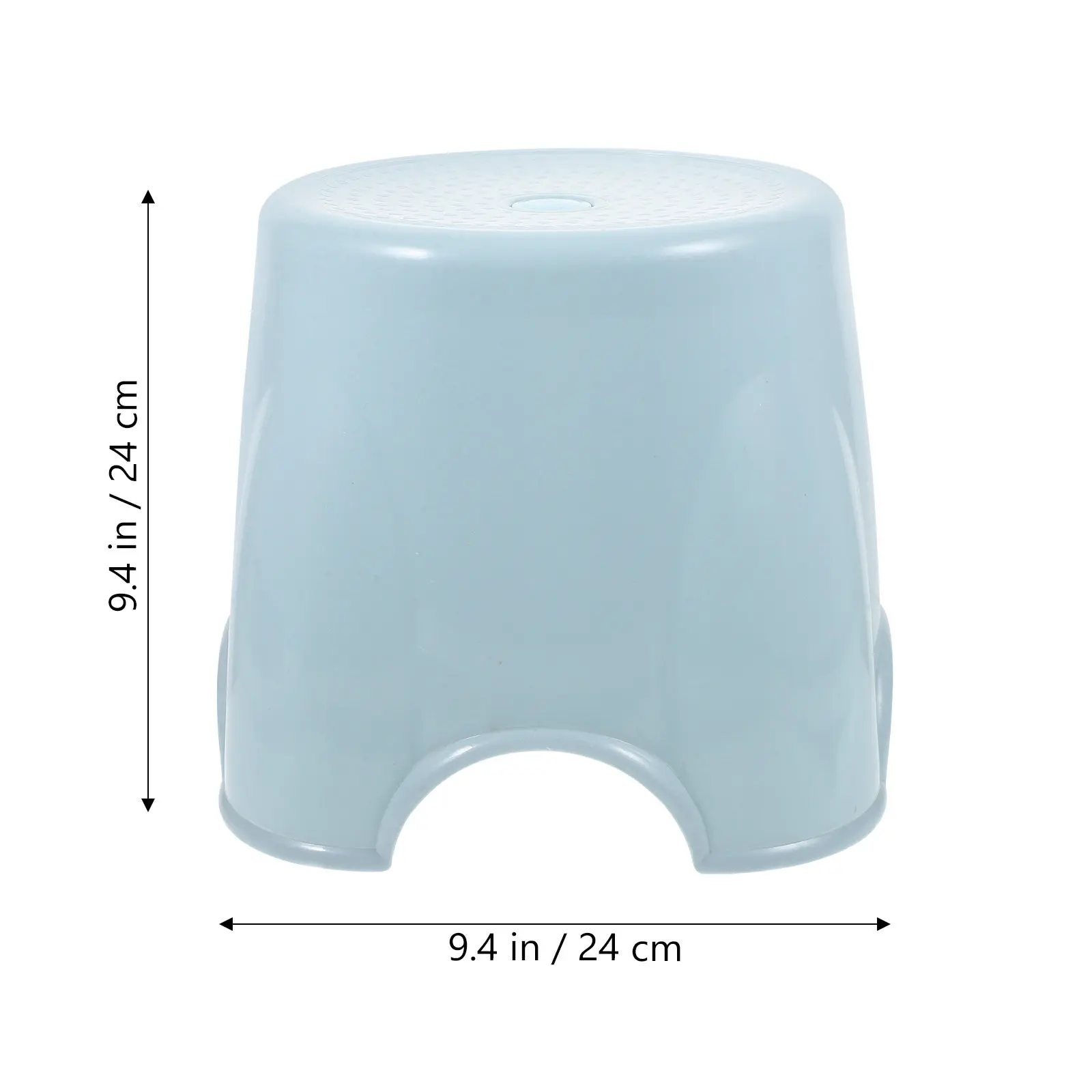 Anti-Slip Thicken Stool Round Shaped Blue Fine Workmanship Long Lasting Home Living Room Gift Friends Families Happy