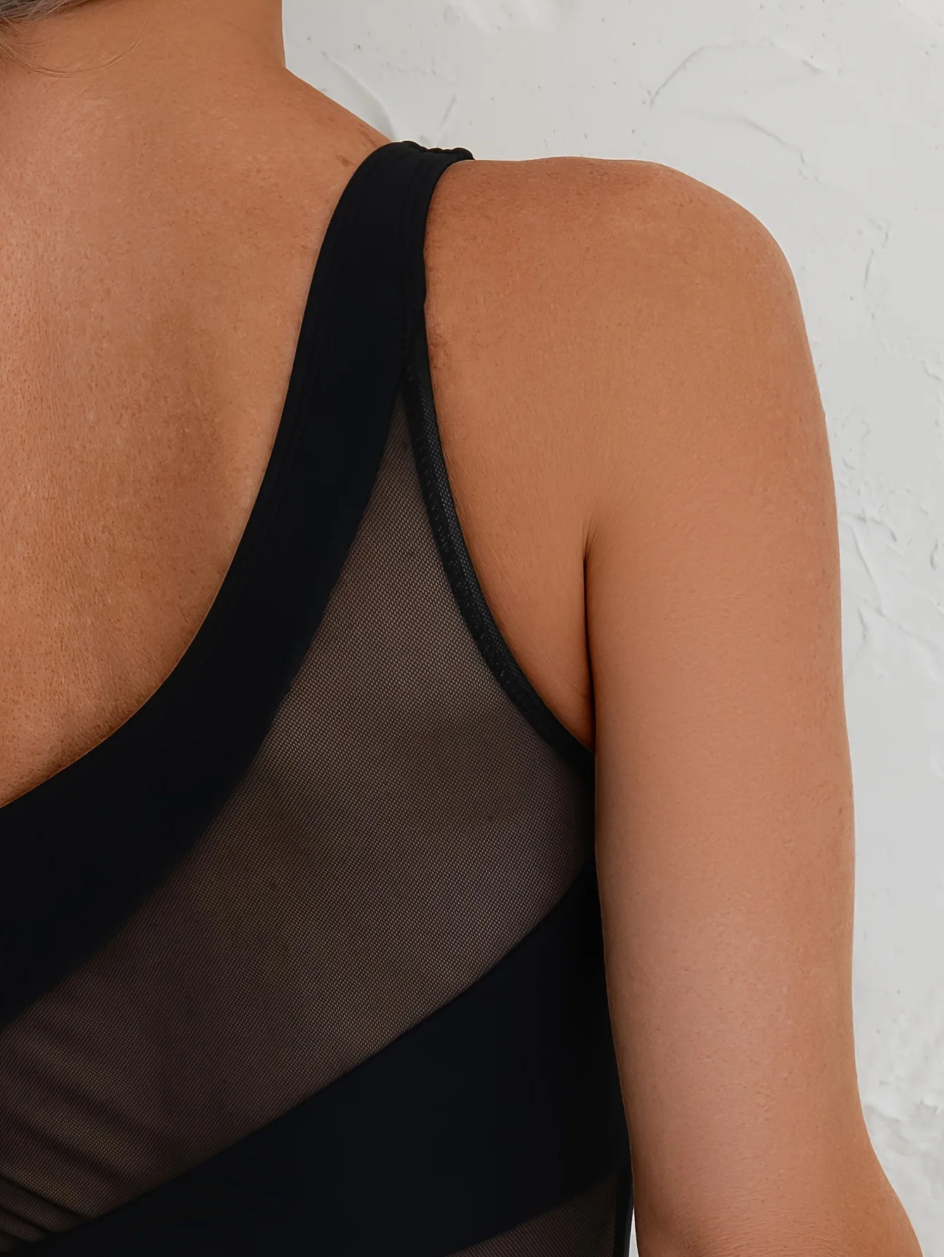 2025 Sexy One Shoulder One Piece Swimsuit Women's Solid Color Contrast Monokini Fashion Bathing Suit Sexy Holiday Swim Clothes