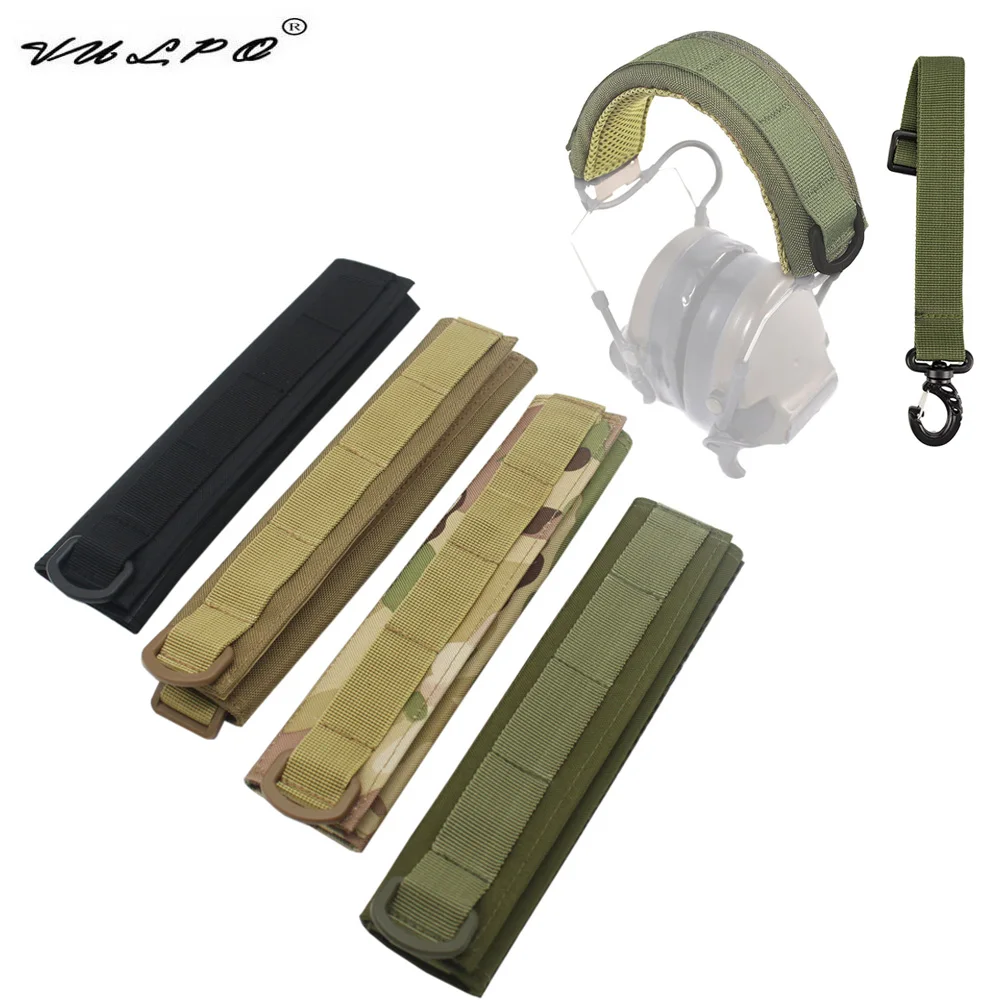 VULPO Tactical Modular Headphone Stand Protection Cover Headset Cover Earmuffs Microphone Hunting Accessories