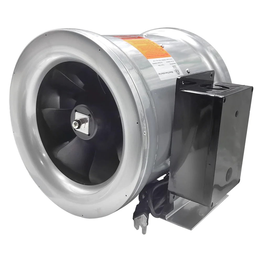 10 inch Electric Ventilation Mixed Flow In line Exhaust Fan in stock