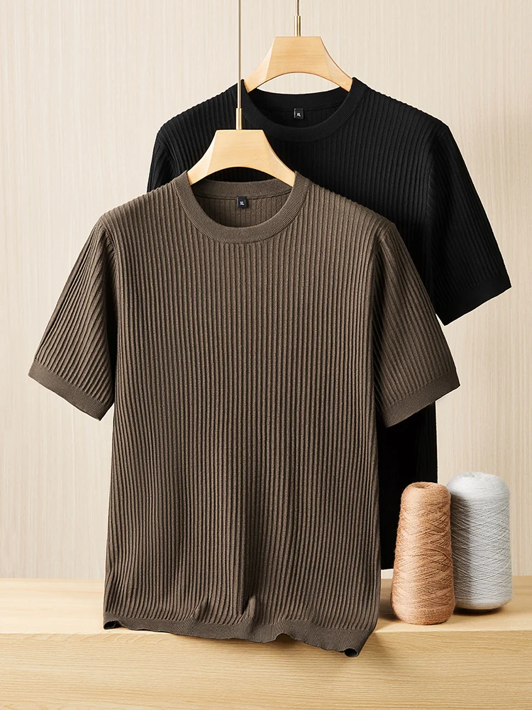 

Loose Fit round Ne ort Sve Sweater Men's Casual Comfortable Breathable Knitted Top in Soft Viscose for Autumn Winter