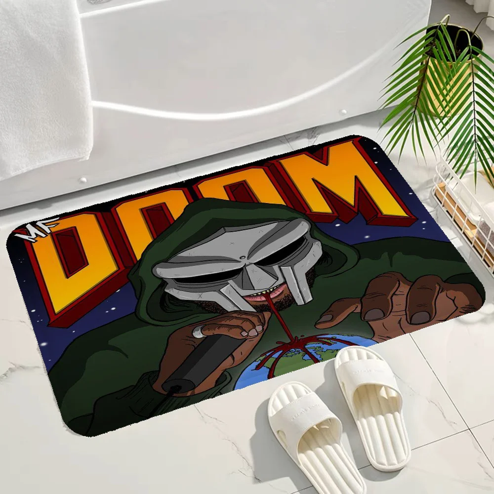 M-MF DOOMS Rapper Room Mats Retro Multiple Choice Living Room Kitchen Rug Non-Slip Welcome Rug