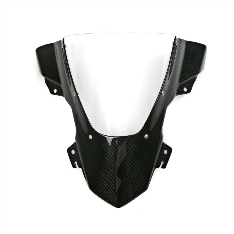 Acessórios aplicáveis da motocicleta 2015-2018 S1000RR modificado pára-brisas elevado de fibra de carbono