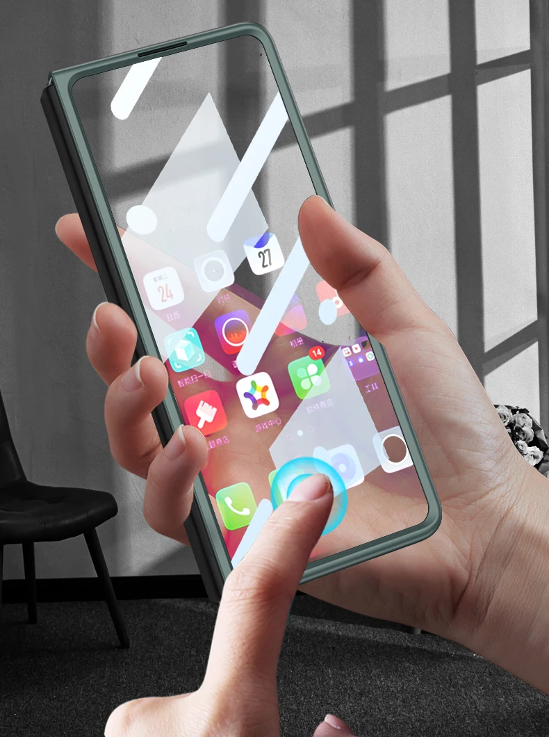 360 Full-Bod Plating Hinge Case For Samsung Galaxy Z Fold 5 4 Shockproof Armor Camera Lens Protector Cover Z Fold 3 2 Coque