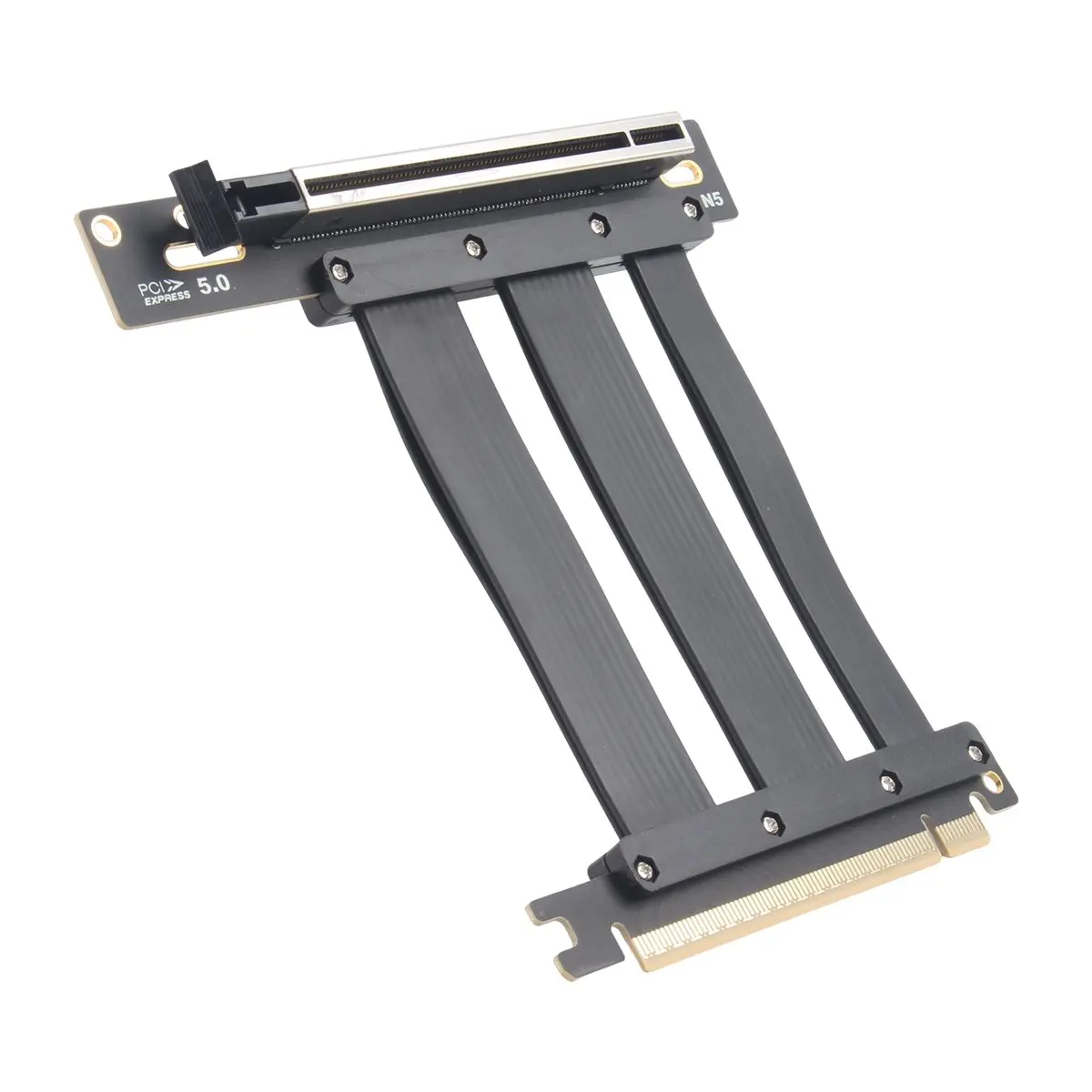 A85P PCIe 5.0 X16 Riser Cable Compatible with PCIe 5.0 GPU 90 Degree Slot GPU Extension for RTX 5090 10CM
