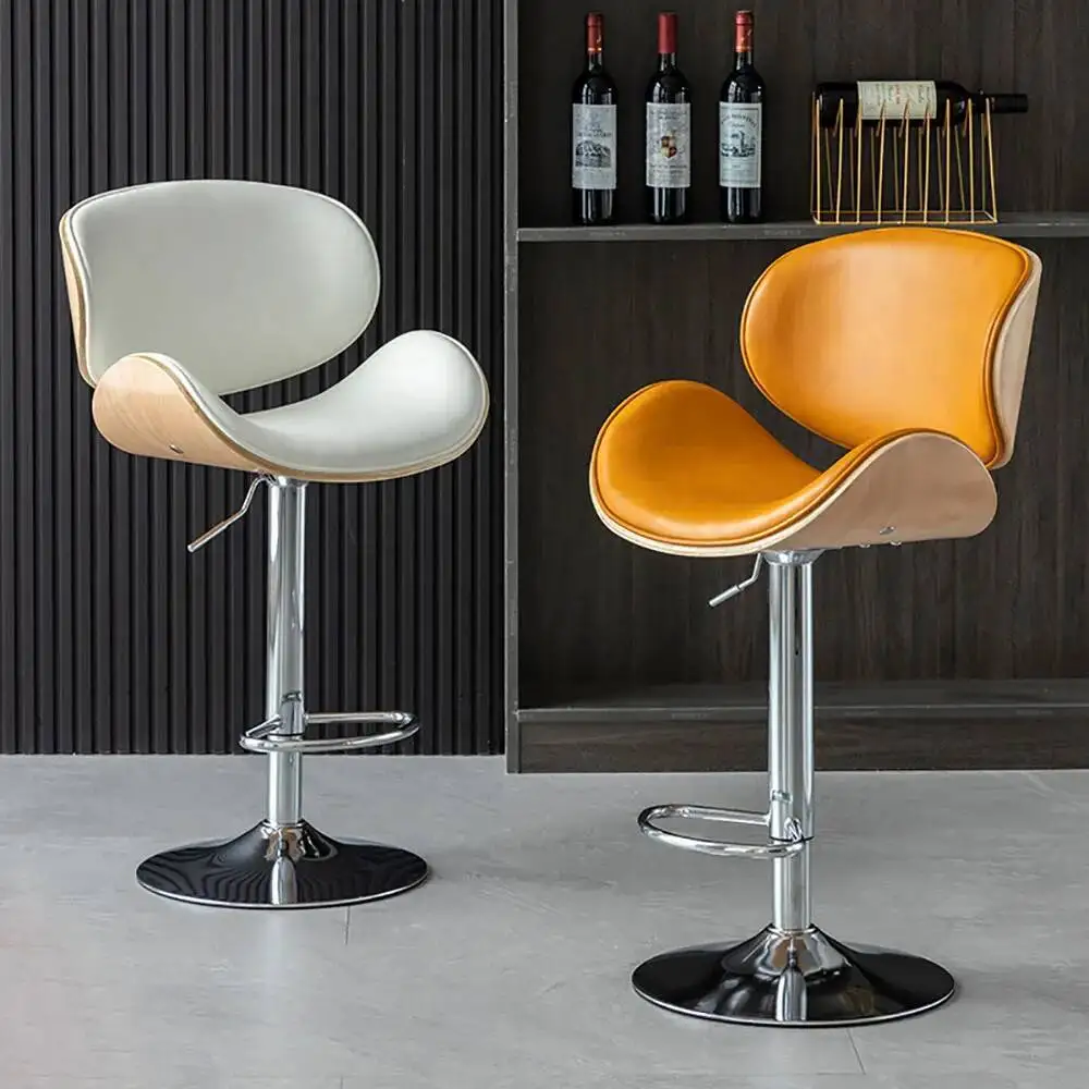 

Luxury Elegant Bar Chair Adjustable Ergonomic Trendy Beauty Bar Chair Premium Aesthetic Taburetes De Bar Modern Furniture