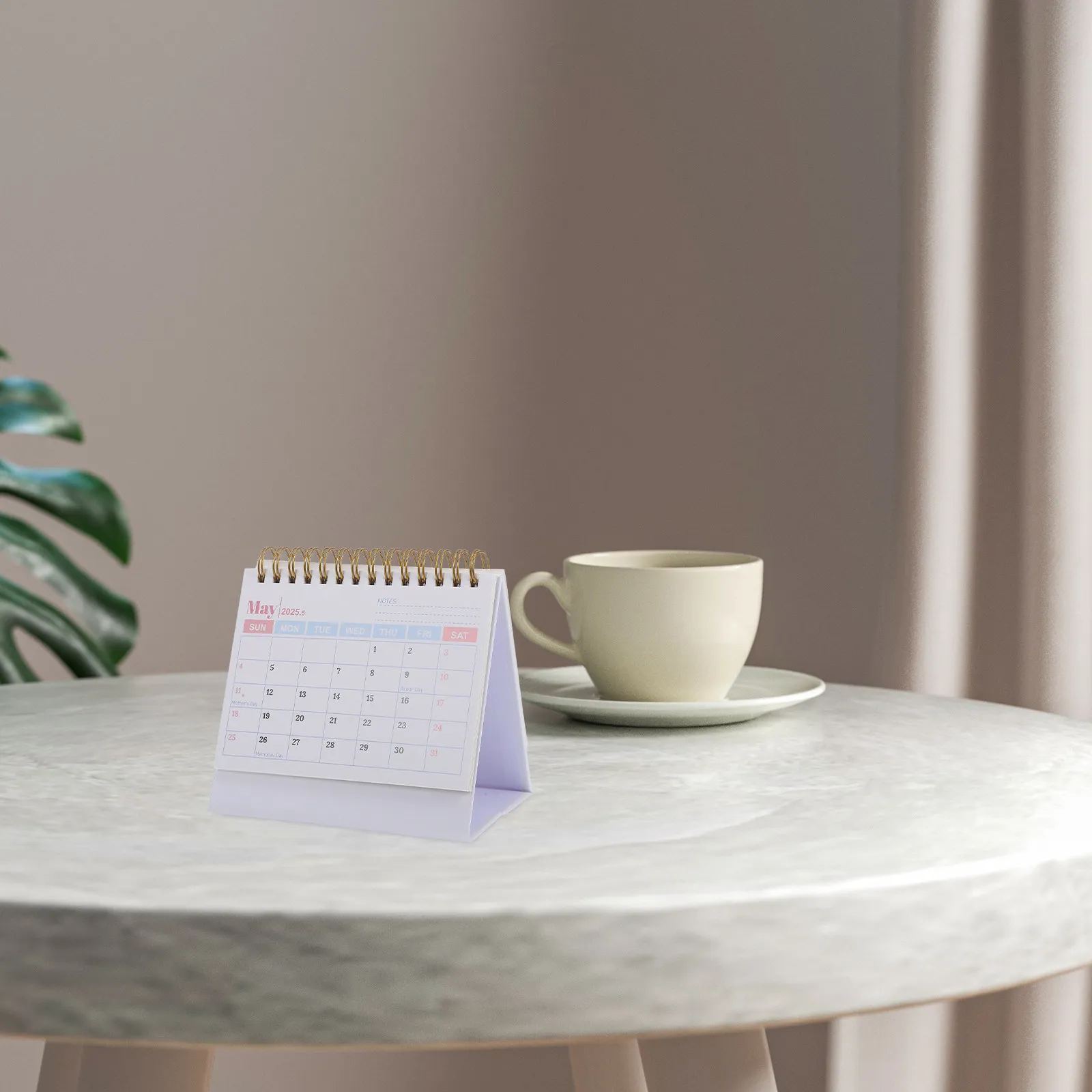

2025 Mini Desk Calendar Standing Type Small Desktop Organizer Elegant Lunar Calendar Year of The Snake Sophisticated Office Desk