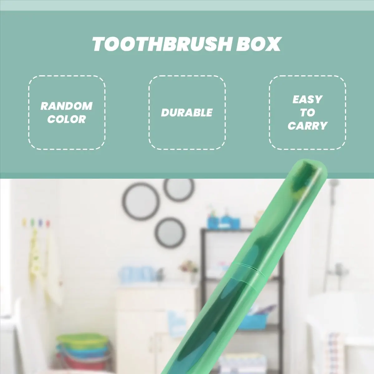 AB09 4 Pack Toothbrush Holders Case Travel Camping Cover Tube Plastic Box Set New !!