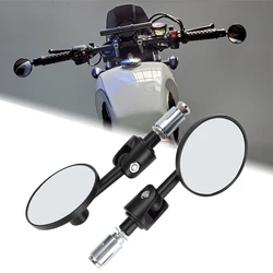 2pcs/Pair Motorcycle Rear View Mirrors Round 7/8