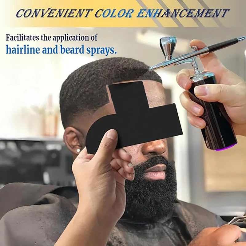 Professionelles Bartformungswerkzeug, Haarlinien-Verstärkungskarte für präzises Bartformen und Styling, unverzichtbarer Bartformer für Männer. – Detail 3