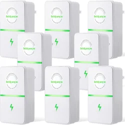 8 Pcs Power Saver Household Electricity Saving Box with US/EU Plug Energy Saving Device for Electricity Home Market Office