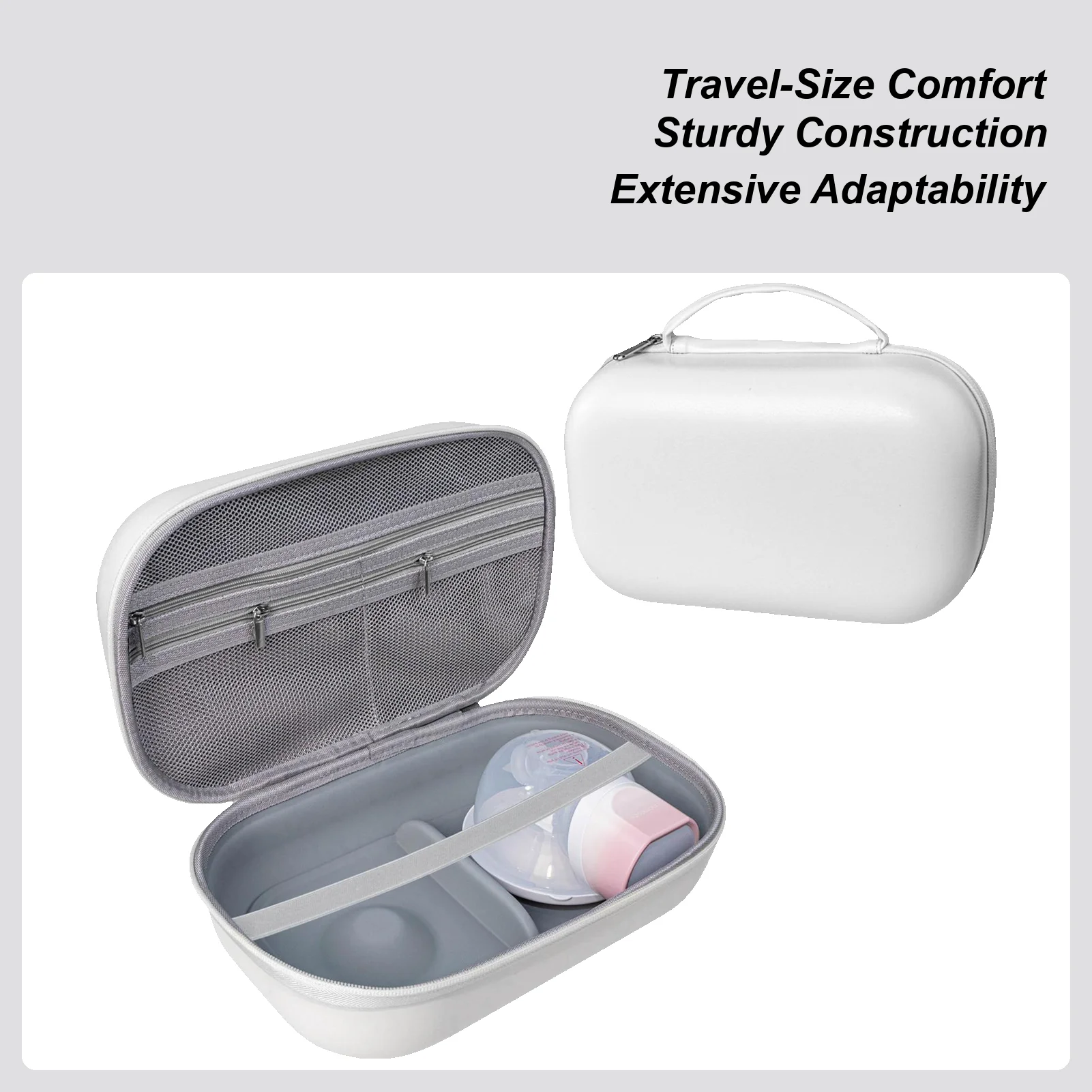 

Дорожный футляр с твердыми корпусами для молокоотсосов, портативная сумка для хранения, хорошо организованная для кормления мамы