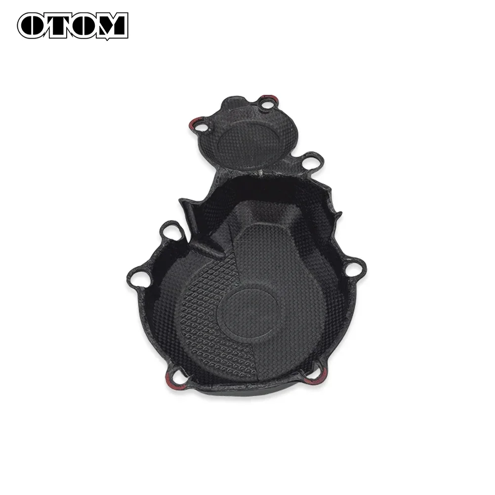 OTOM 2024 Motorcycle Ignition Cover Guard Carbon Fiber Magneto Protector For KTM HUSQVARNA GASGAS EXCF XWF FE ECF ES 250 350