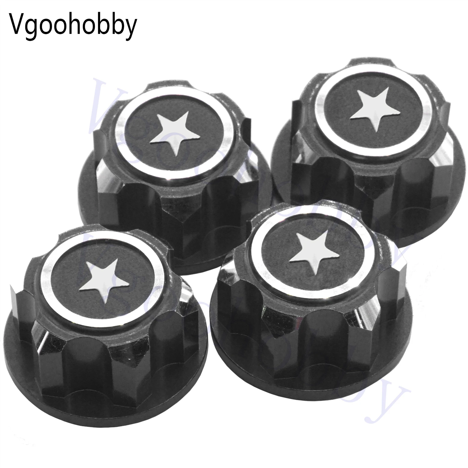 4Pack  RC 17mm Hex Wheel Nut, Aluminium Dustproof Anti-Skid Mount Cap for Traxxas X-Maxx Summit E-Revo 1/8