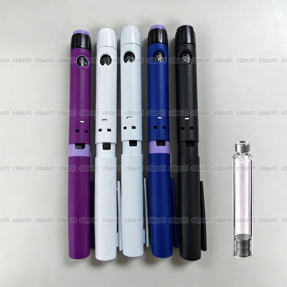 Rotary Push Disposable Sterile Insulin Injection Pen Adjustable Magic Beauty Injection Pen with 1Pc Bottle & 10Pcs 4mm Pen Tips