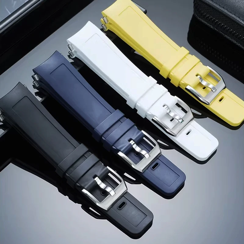 High Quality Fluorine Rubber Watch Strap Soft Watchband for IWC AQUATIMER FAMILY Series Watch IW356802/376705/376710/376711