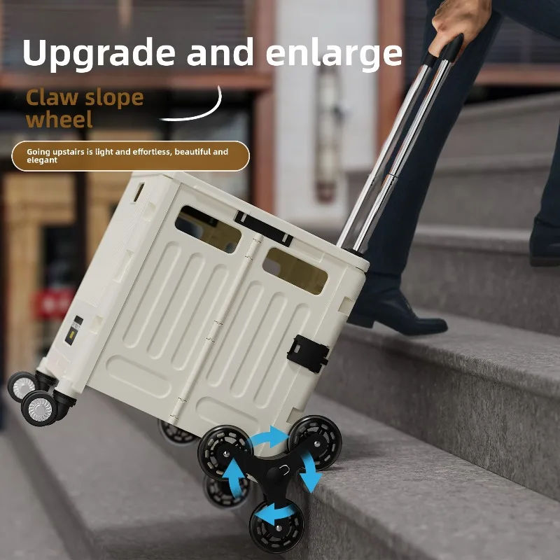 Multifunction Grocery Cart Portable Foldable Outdoor Camping Storage