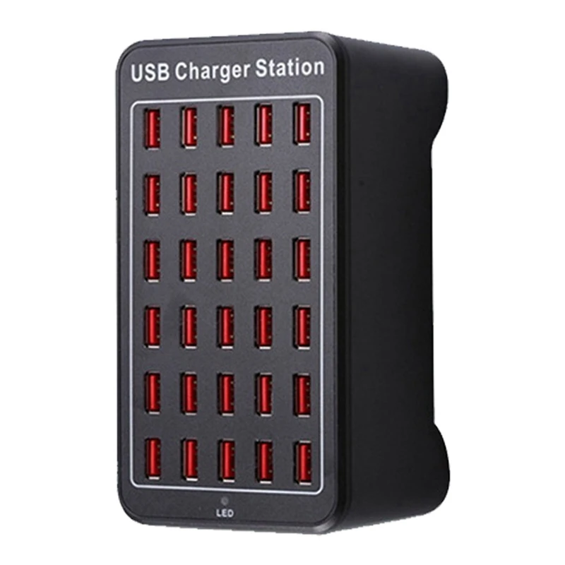 USB Charger 30 Ports HUB 150W Universal Wall Desktop Fast Charging Station Dock For Mobile Phone Power Adapter Durable EU Plug