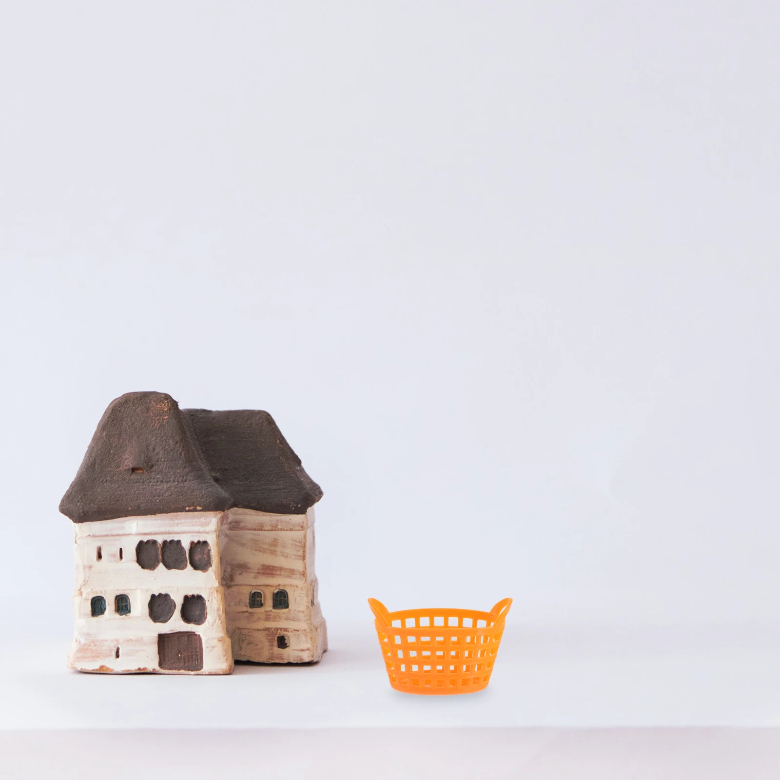 

10 Pcs Mini Shopping Basket Plastic Toy Baskets Kids Play Supermarket Hand Models Grocery Decorations Home Chic