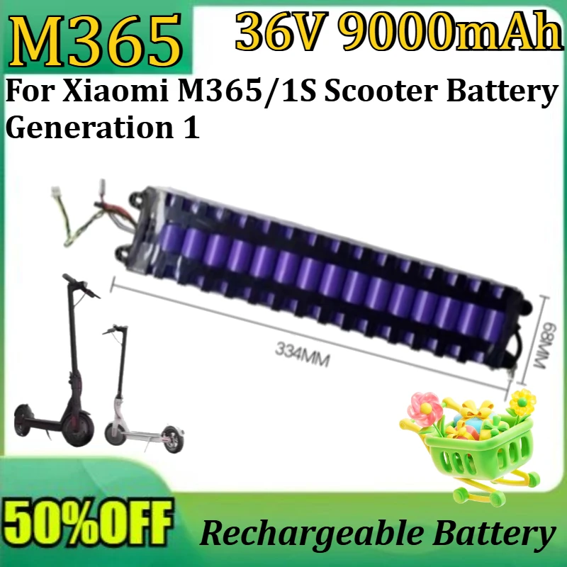 

New 7800mAh/9000mAh high quality Battery For Xiaomi M365/1S Scooter Battery Generation 1
